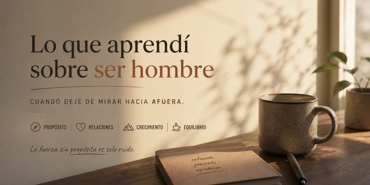 Lo que aprendí sobre ser hombre (cuando dejé de mirar hacia afuera)