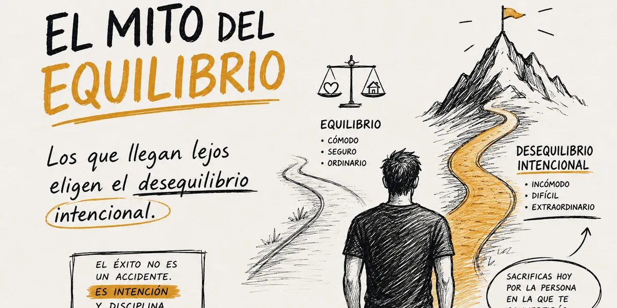 El Mito del Equilibrio: Por Qué los Que Llegan Lejos Eligen el Desequilibrio Intencional